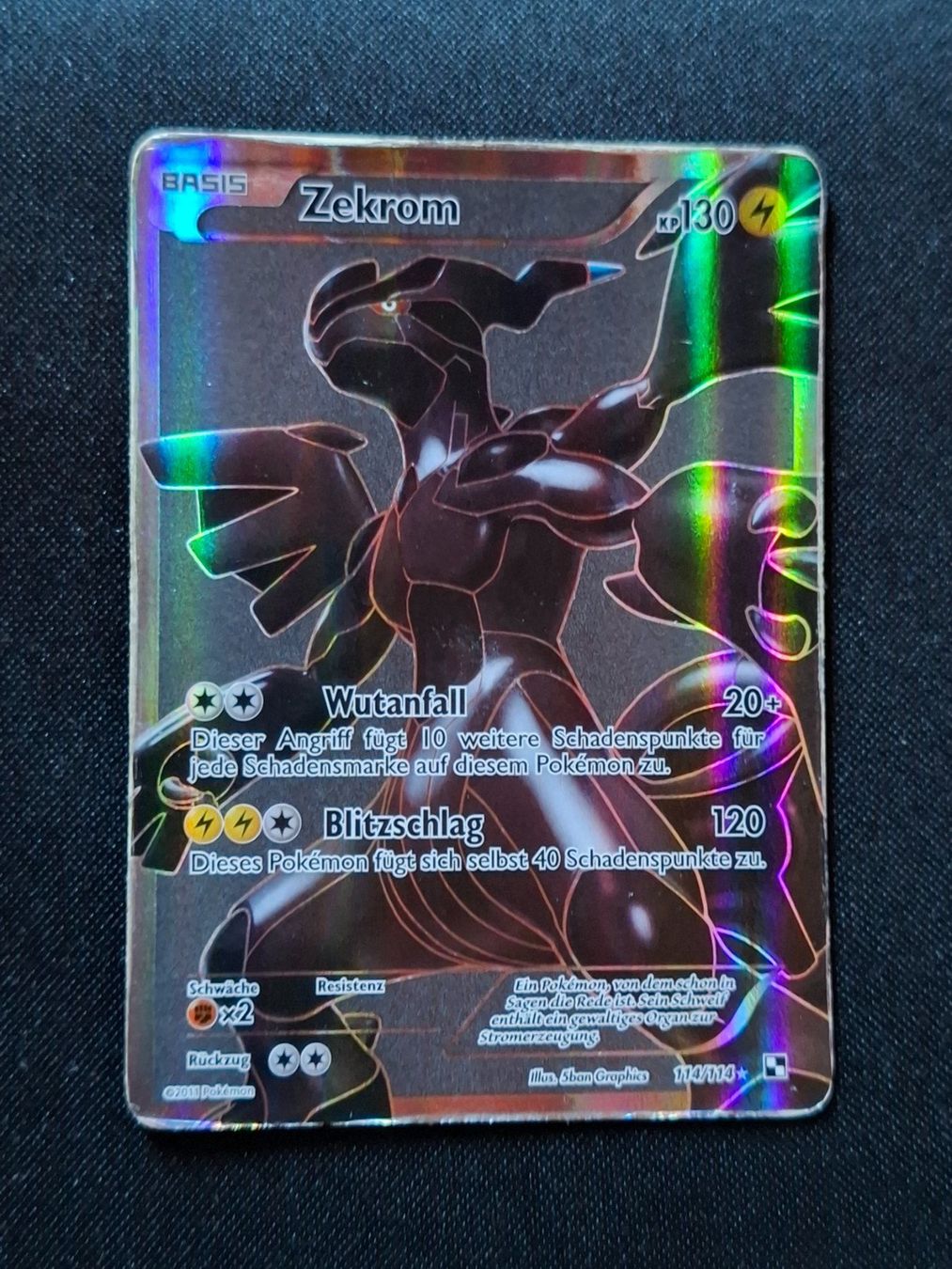 Pokémon Sammelbilder & Trading cards: Pokemon Zekrom 114/114 Schwarz&Weiss – Gebraucht aus Gammen von Karbax