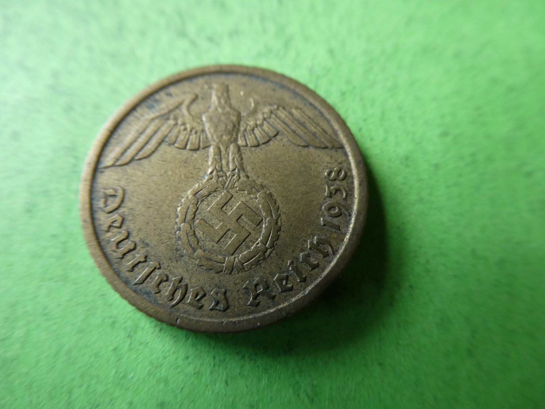 Tutti le monete: Dt. Reich 1938 A, 10 Reichspfennig – Usato da Hinterforst venduto da Rohusri 1
