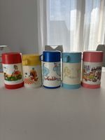 5 Gourdes Vintage Thermos Enfants Dessins Animés Disney