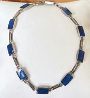 Handgefertigtes Armband aus Silber und Lapislazuli