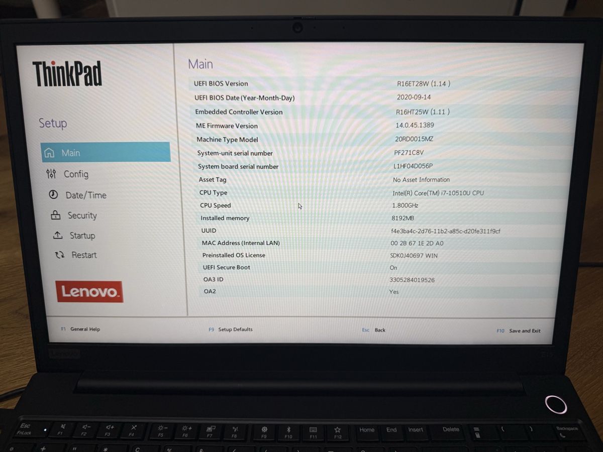 Lenovo Notebooks: Lenovo ThinkPad E15 – Gebraucht aus Gelfingen von patango 2