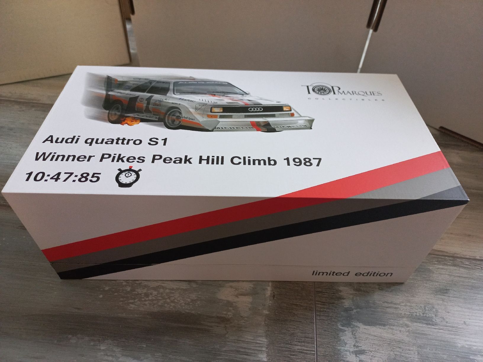 Audi Modellini d'auto: Audi Quattro S1 PikesPeak 1/18 TopMarques – Usato da Attalens venduto da remy_s00 5