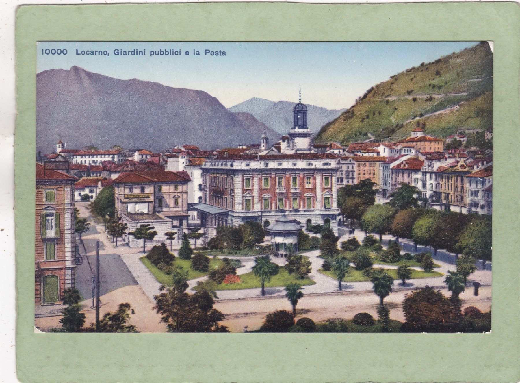 Ansichtskarten: Locarno Giardini pubblici e la Posta – Gebraucht aus Herisau von Lisegrat2008