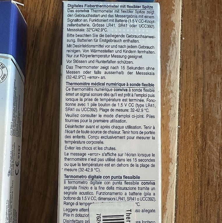 Sonstiges für Haushalt & Wohnen: thermomètre médical – Neu und originalverpackt aus La Chaux-de-fonds von ccjp 2