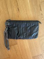 100% original Gucci black leather Wristlet handbag