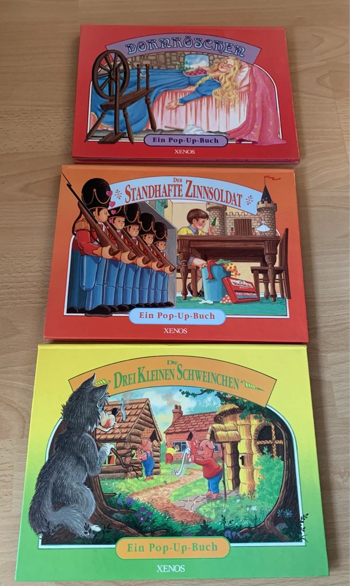 Libri: 3 Märchenbücher, tolle 3D Gestaltung – Nuovo (secondo la descrizione) da Hünenberg See venduto da spartakus02