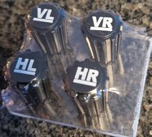 4x Reifen Ventilkappen "HL HR VL VR"