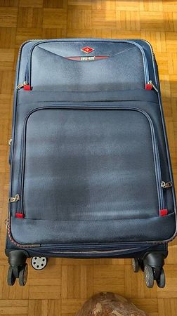 Swissairs Reisekoffer XL Navy Blau | Doppelrollen |
