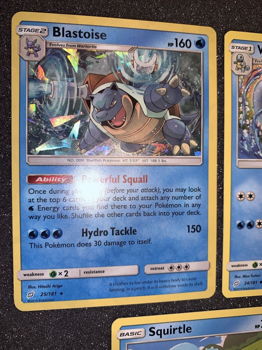 Pokémon Sammelbilder & Trading cards: Ab 1.- Blastoise Holo, Squirtle Wartortle set  – Gebraucht aus Bironico von ars_z6lb 2