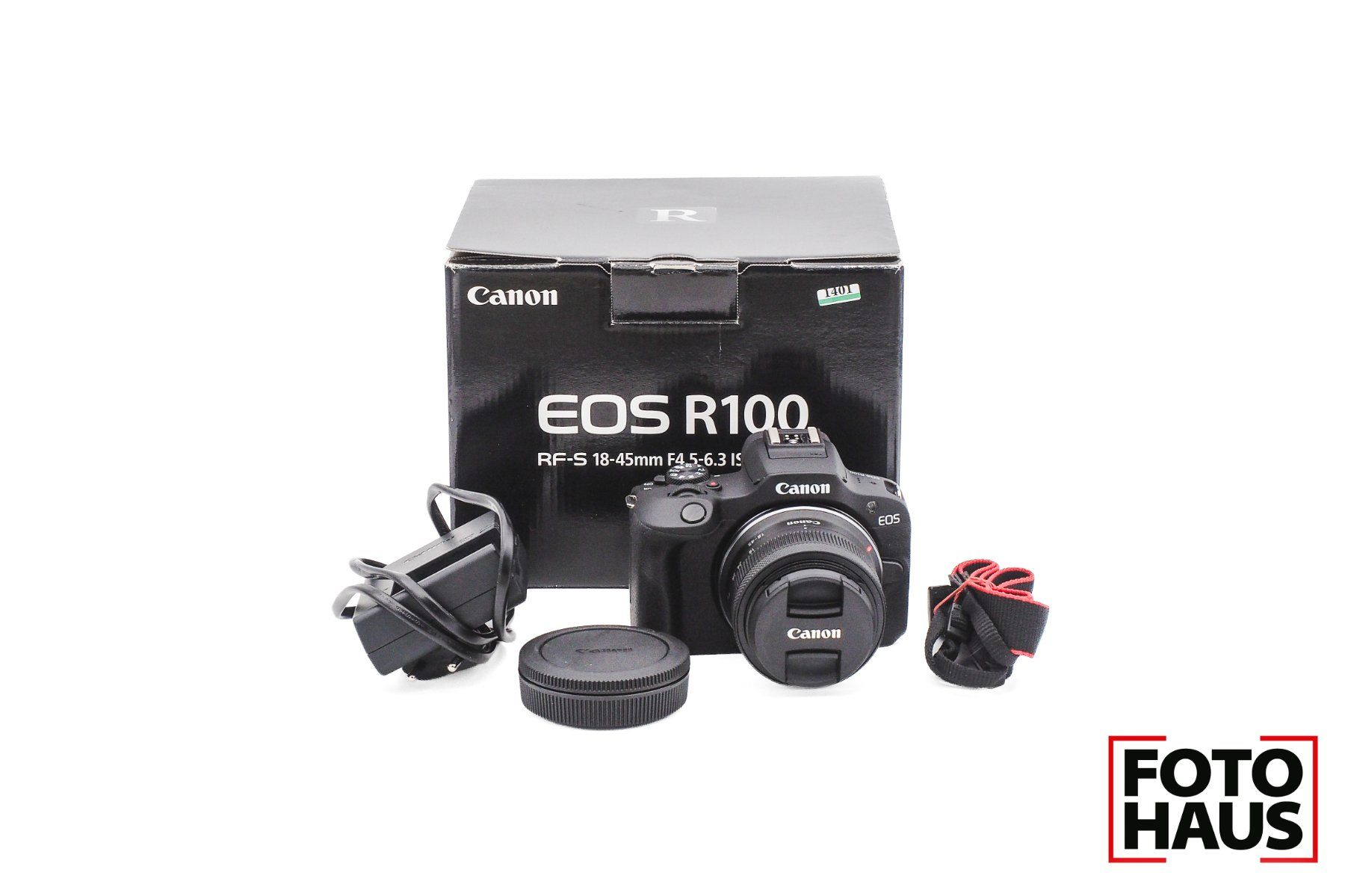 Canon Fotocamera: Canon EOS R100 + 18-45mm kit shutter@1000 1401 – Usato da Basel venduto da FotohausBasel