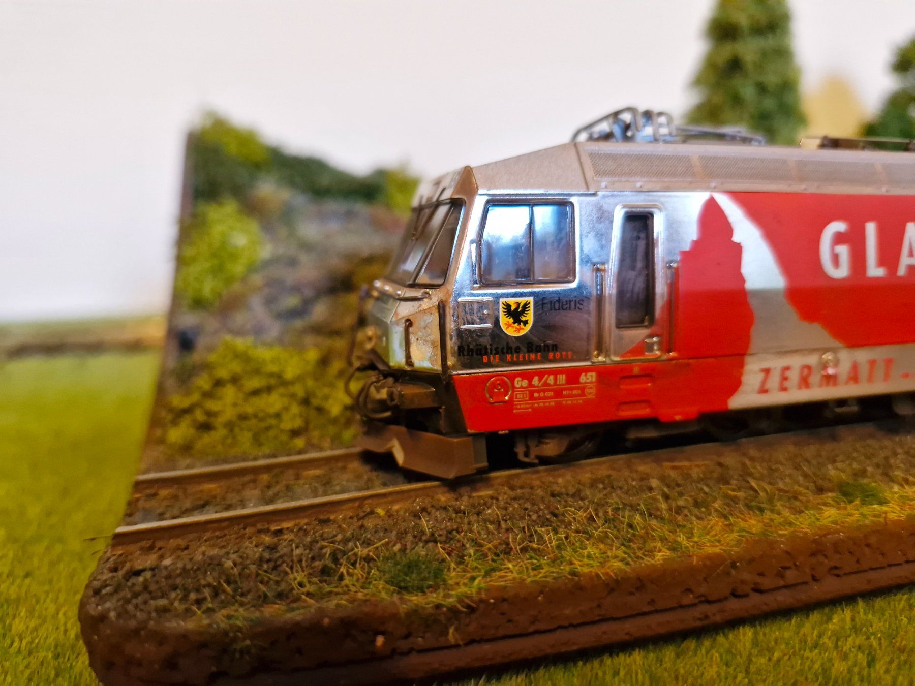 Bemo Modellini di ferrovie: BEMO RhB Ge 4/4 II HO Normalspur – Usato da Stans venduto da marlene330 3