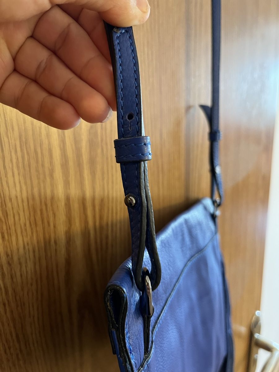 Taschen für Damen: Blaue Ledertasche mit Fransen - wie neu! – Neu (gemäss Beschreibung) aus Basel von JJ.Elena 3