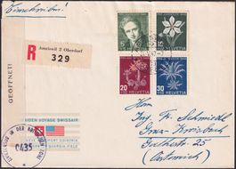 1947, J117-J121 auf Zensurbrief AMRISWEIL nach Österreich.