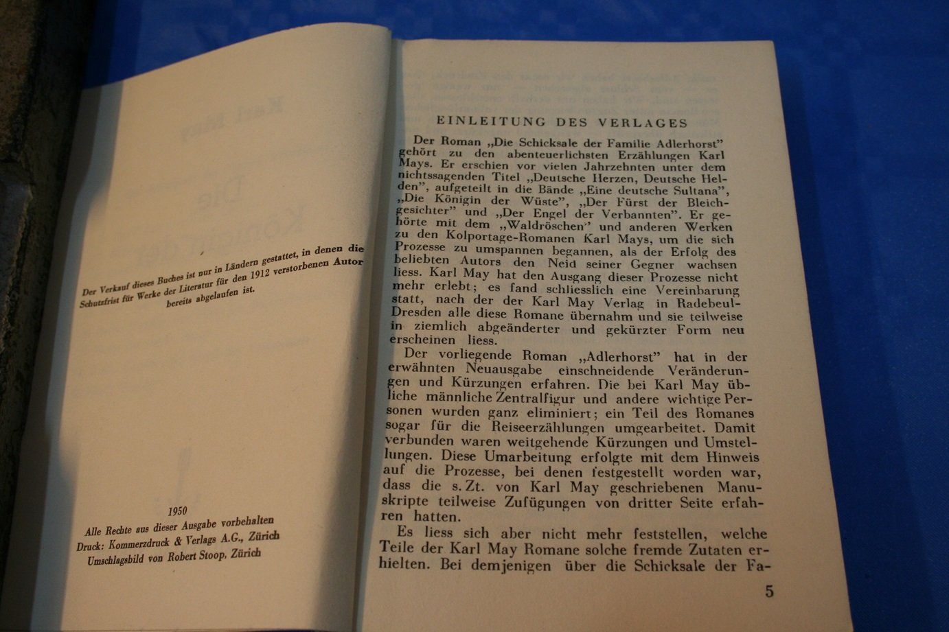 Libri: Karl May "Die Königin der Wüste" – Usato da Wettingen venduto da zibi137 2