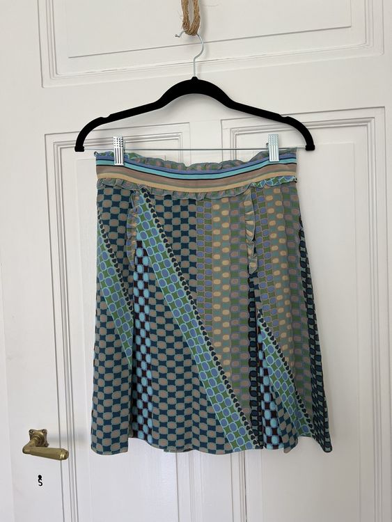 Jupe Talbots Petites Pois Noire Et Blanche - Taille 6P - Soie Doublée - Excellent état