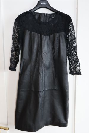 Lederkleid / Kleid, Gr. XS / 34, Neuwertig, Leder