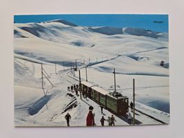 AK Bahnen Wengen mit Lauberhorn alt
