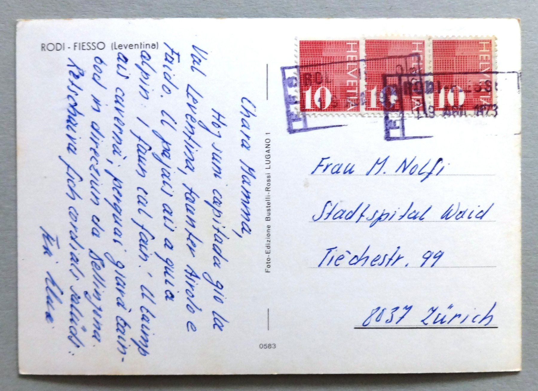 Cartes postales: Rodi - Fiesso (Leventina) – D'occasion à Fétigny par Billy2miny 1