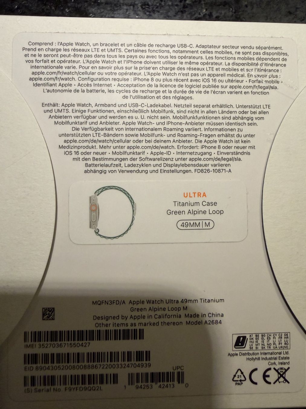 Apple Smartwatch: Apple Watch Ultra – Usato da Lachen SZ venduto da cacatuda 1