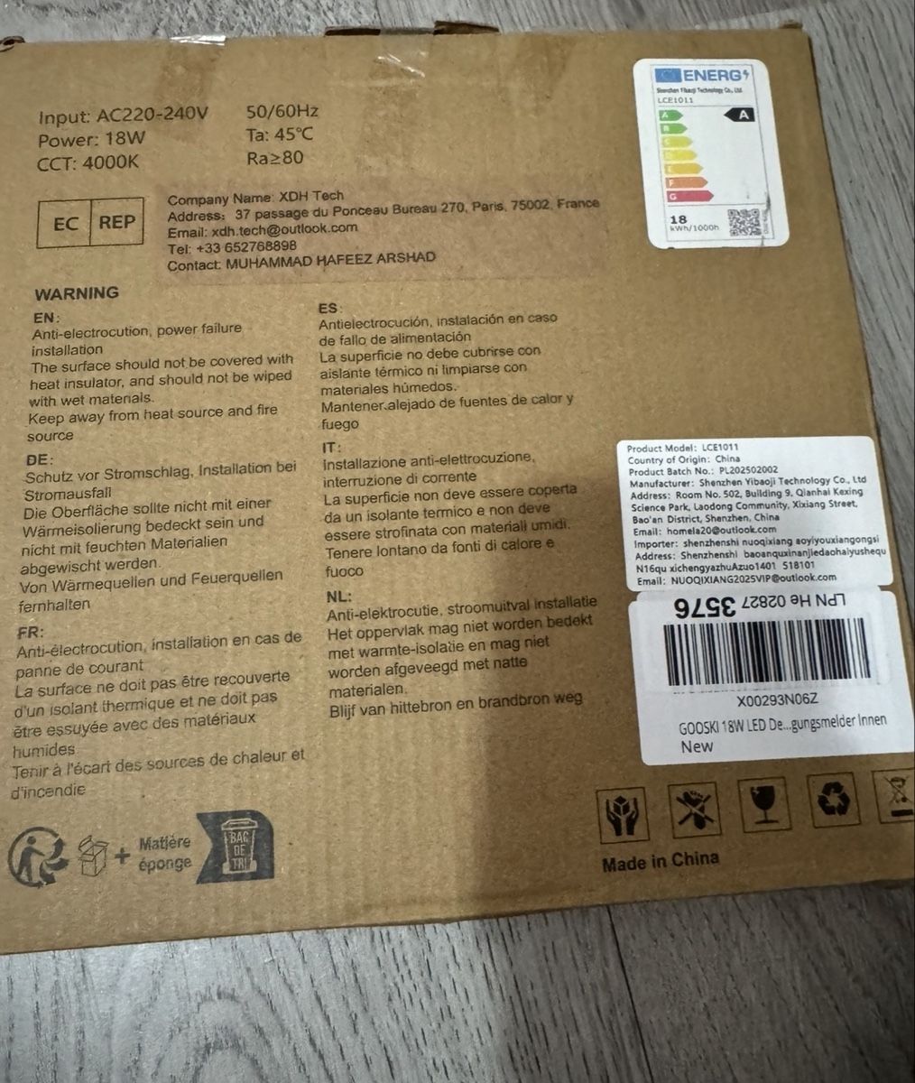Lampadari & plafoniere: LED Deckenleuchte LCE1011 18W 4000K neu – Nuovo e nell'imballaggio originale da Flamatt venduto da ard_9ctk 1