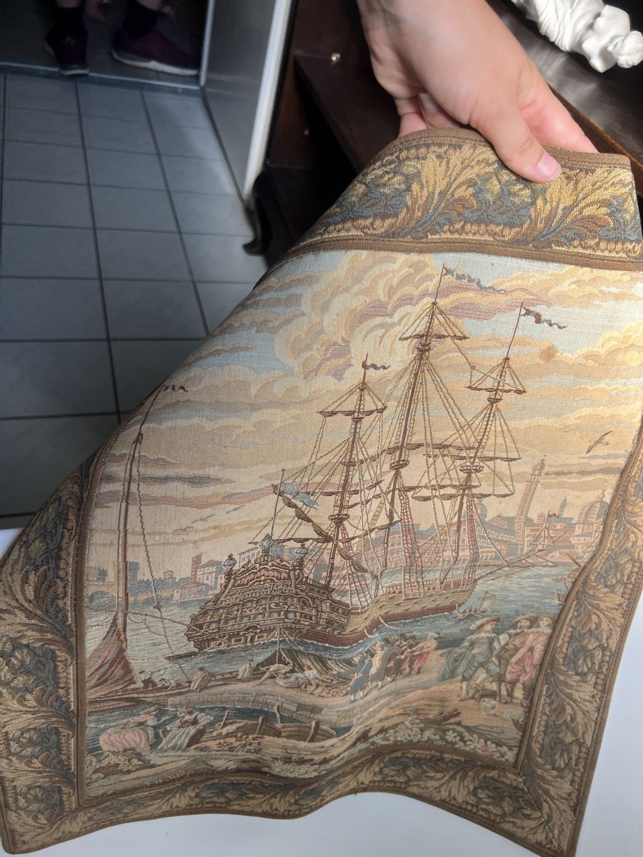 Tapis: Wandbehang Teppich Schiff Motiv antik – D'occasion à Niederglatt ZH par AnFleischmann 2