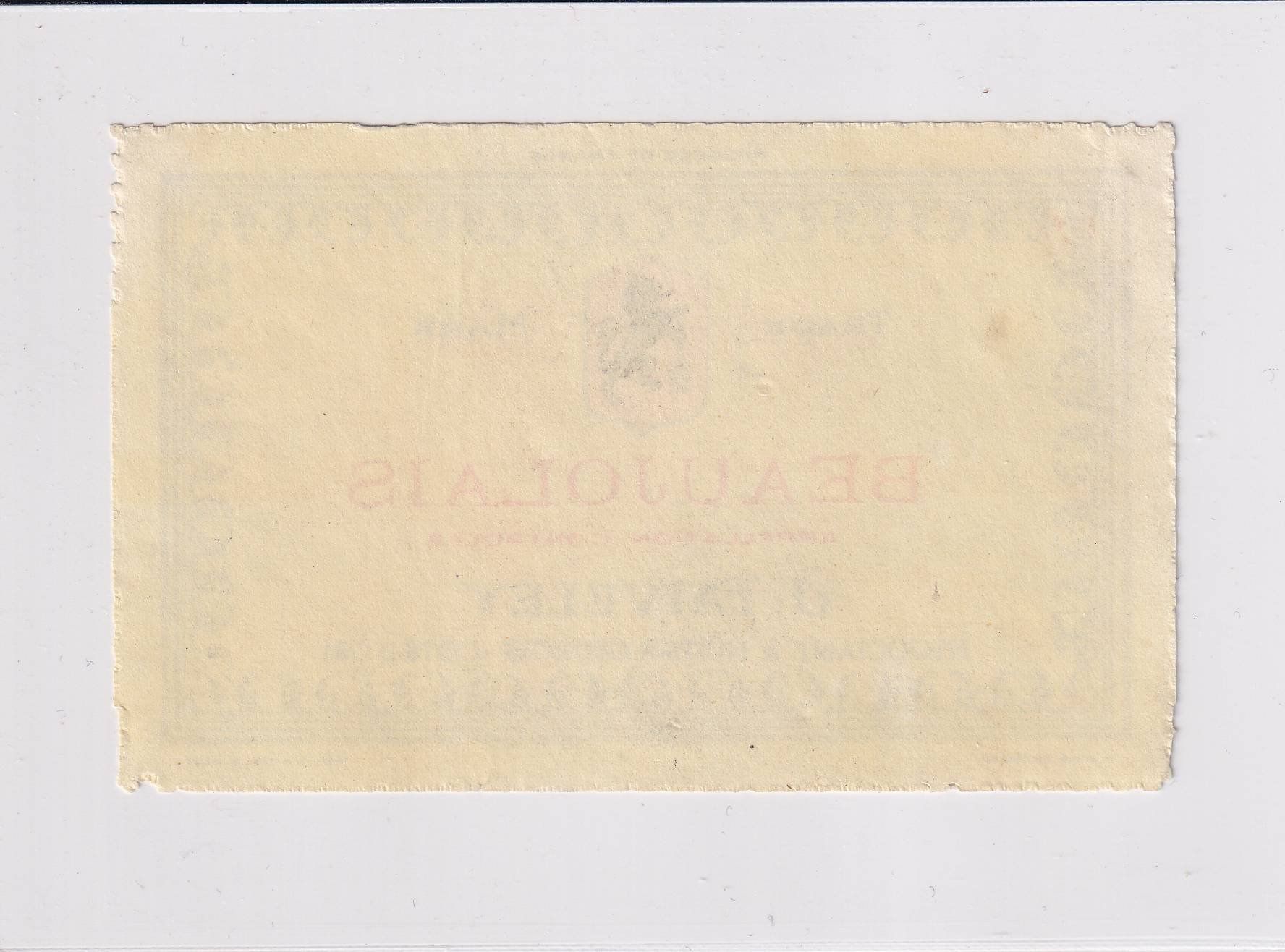 Carta: Etikette - Beaujolais (Faiveley) /bd – Usato da Hombrechtikon venduto da Rudolf07 1