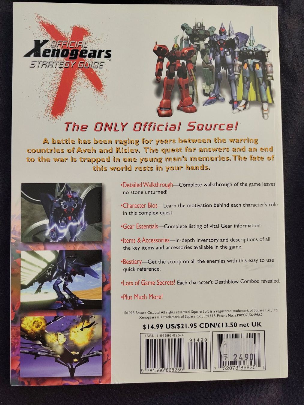 Giochi: Xenogears Playstation 1 Official Strategy Guide – Usato da Schachen LU venduto da retrogamer 1