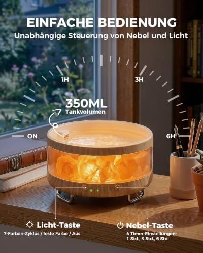 Diffusori di oli essenziali: Aroma Diffuser Salzkristall 300ml – Nuovo e nell'imballaggio originale da Hundwil venduto da Stallone5 3