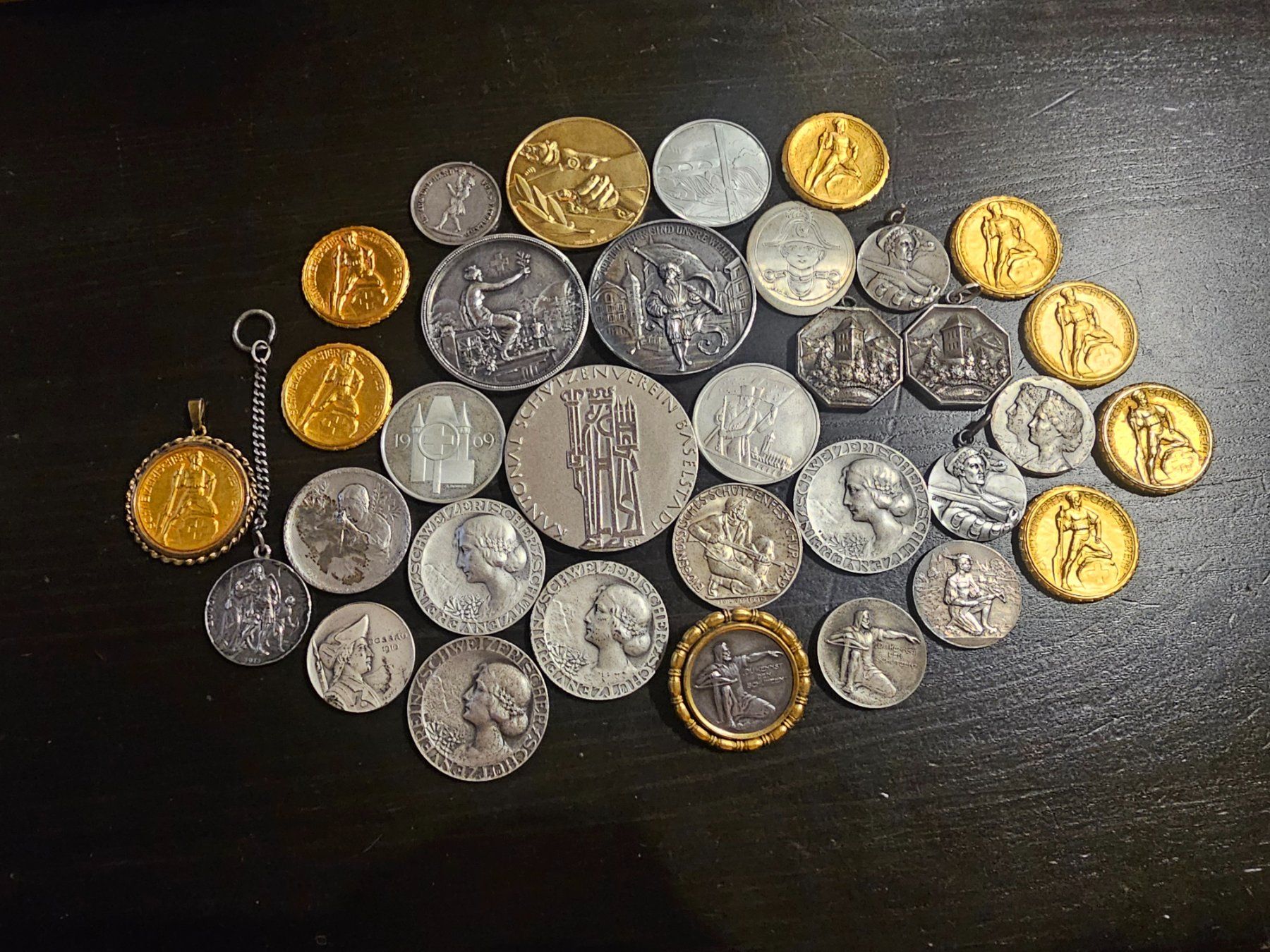 Medaglie: 603 gr Silber Schützenmedaille!! – Usato da la neuveville venduto da houeka