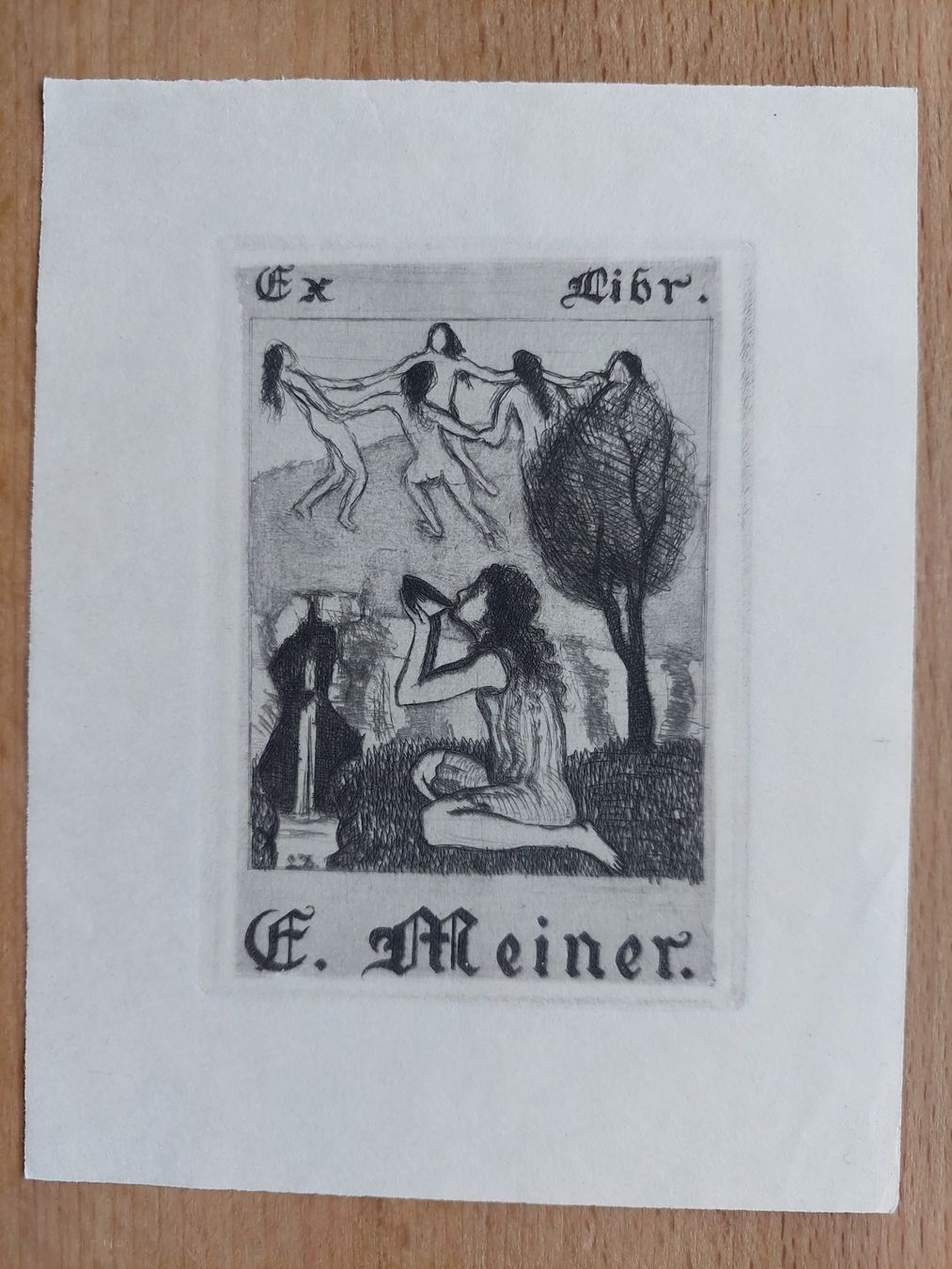 Gemälde: Exlibris Hermann Zeilinger - Original Radierung – Gebraucht aus Obfelden von Exlibris-Art