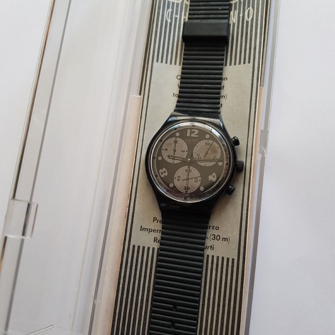 Swatch Chrono - Black Diver - SCB110 - Rarität! (Neu (gemäss ...
