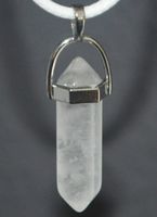 Halskette Y-587 – Säule – Quarz Kristall – ca. 3,5 cm