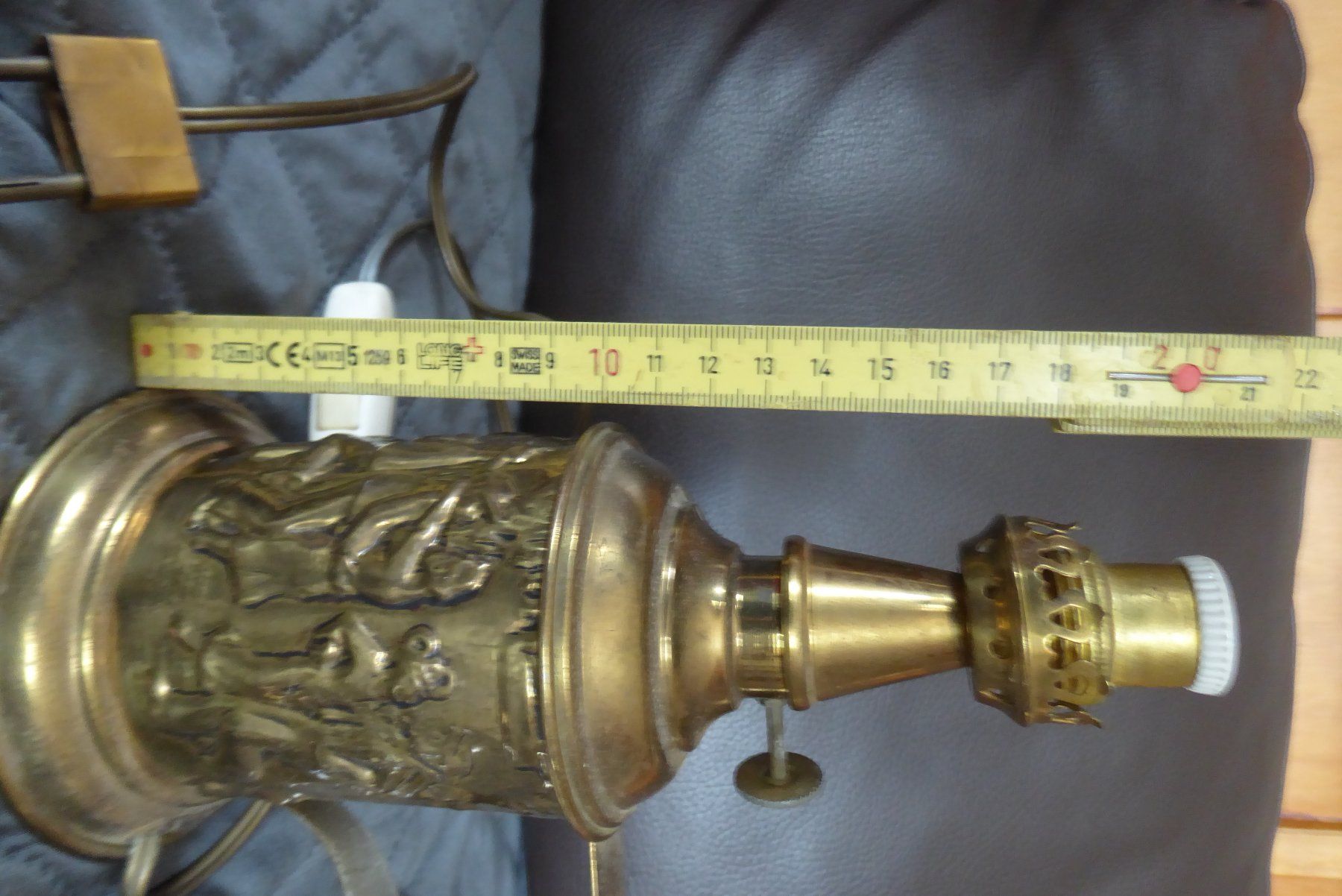 Lampade: Antikes Elektro Lampe klein Messing – Usato da Sargans venduto da Benziner 8