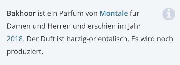 Montale Profumi & Eau de Toilette: MONTALE BAKHOOR 5 ml Abfüllung – Nuovo (secondo la descrizione) da St. Gallen venduto da lfs_nxl8 1