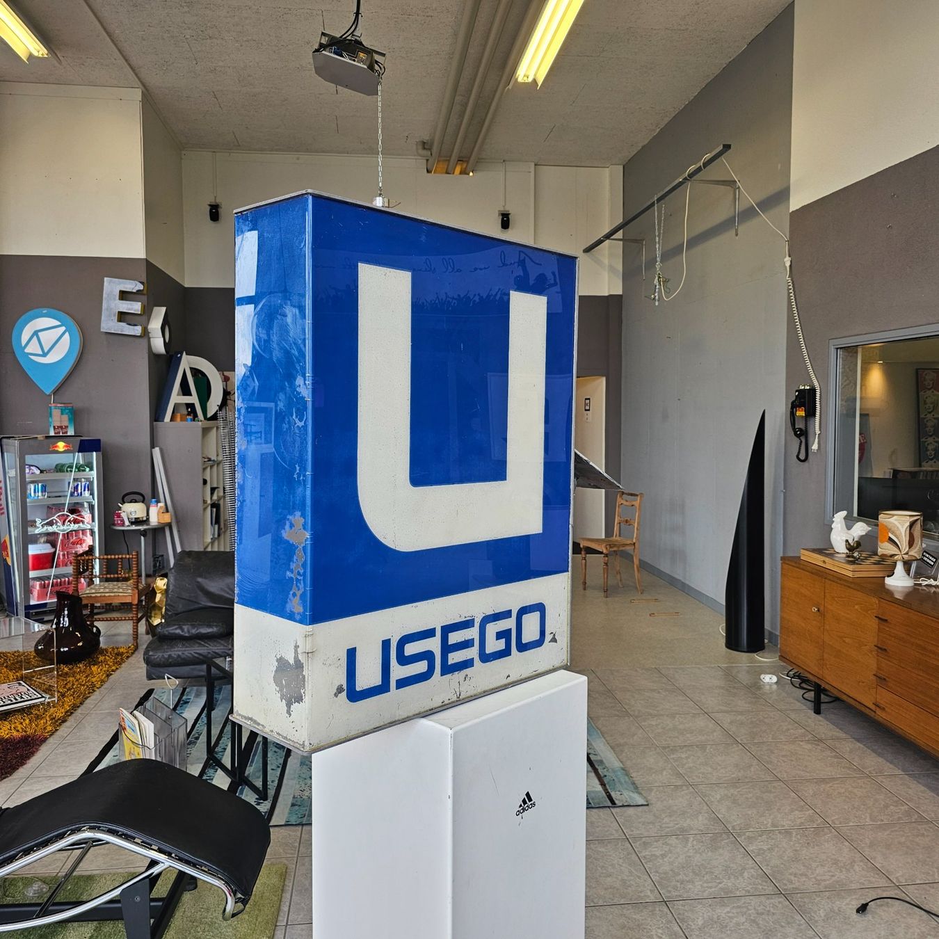 Lampade: USEGO Leuchtreklame Lightbox Schweizer Ladenkette Leuchte – Usato da Nottwil venduto da Wondewa-Shop 6