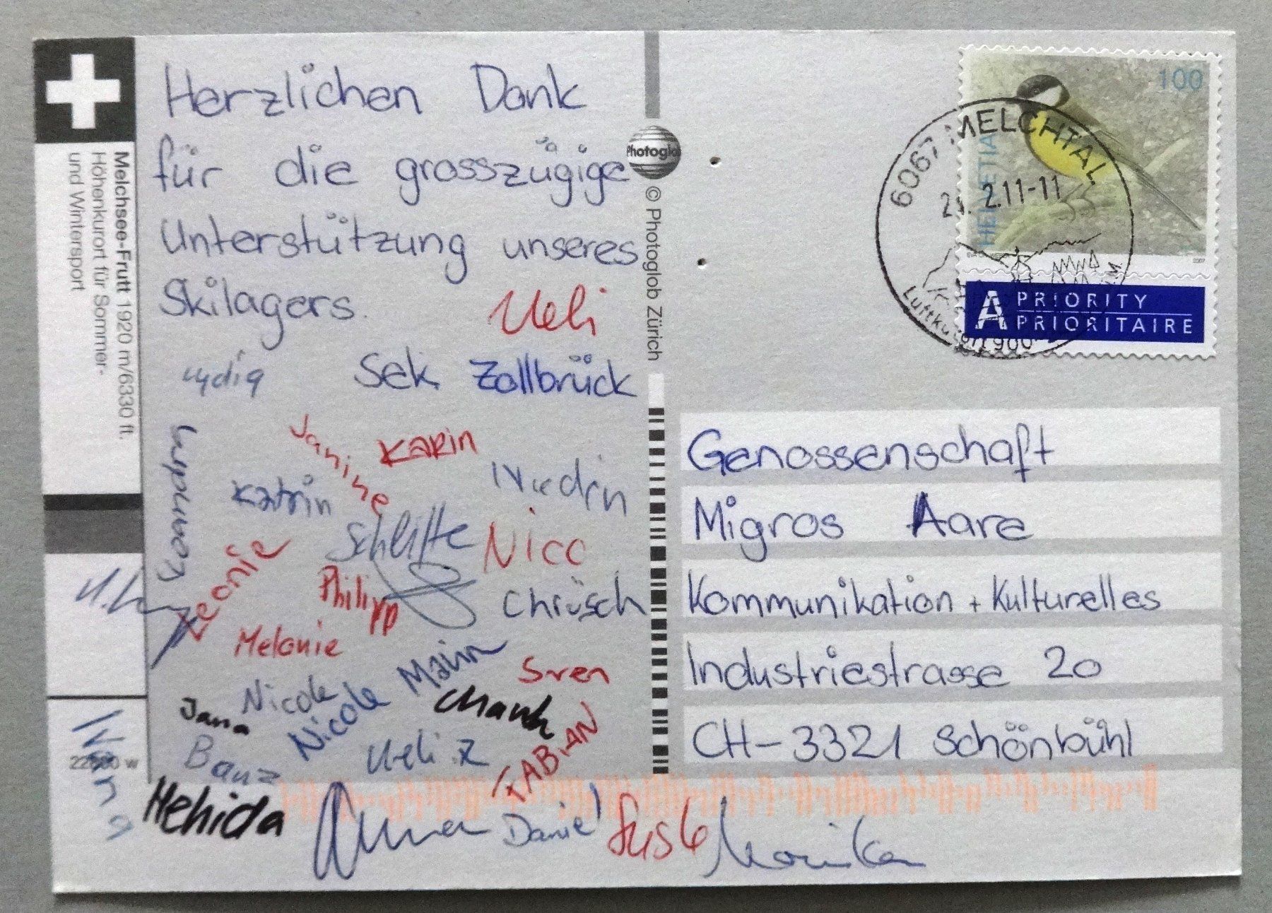 Ansichtskarten: Melchsee-Frutt 1920 m – Gebraucht aus Fétigny von Billy2miny 1