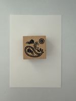 Rubber Stamp Paisley pattern good condition