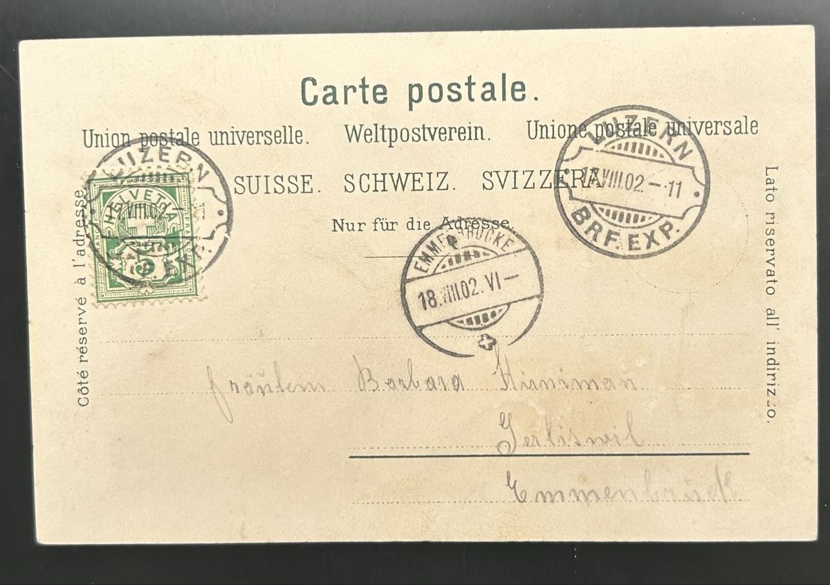 Cartoline postali: Gruss vom Vierwaldstättersee Litho  – Usato da Horw venduto da Tellbub 1