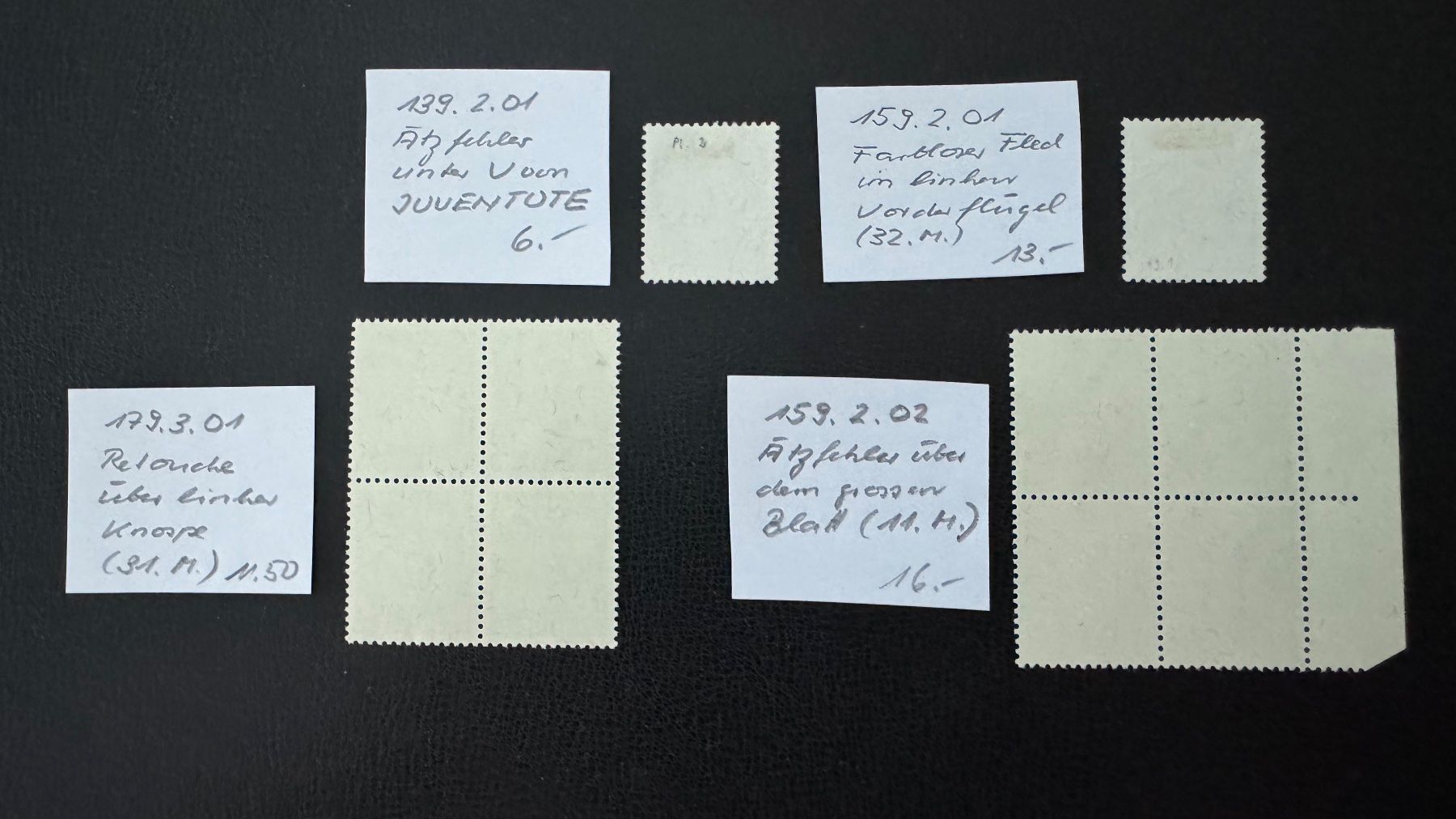 Tous les timbres: Pro Juventute, 4 Abarten, gestempelt/postfrisch – D'occasion à Stallikon par HILDECH1 7