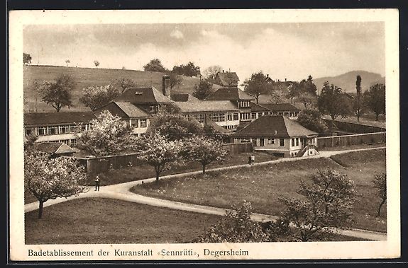 Cartoline postali: Degersheim, Badetablissement der Kuranst – Usato da Berlin venduto da bartko-reher