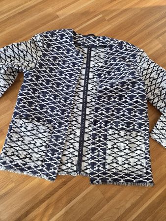 Schicker H und M Blazer, Grösse M, blau-weiss gemustert