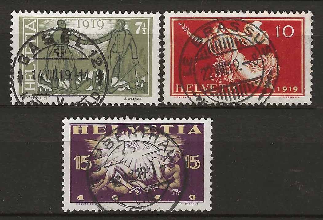 Tutti i francobolli: CH143 - Pax 1919 vollstempel – Usato da Trélex venduto da Phil_Albert