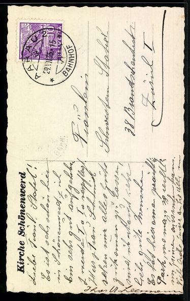 Cartoline postali: AK Schönenwerd, Kirche – Usato da Berlin venduto da bartko-reher 1