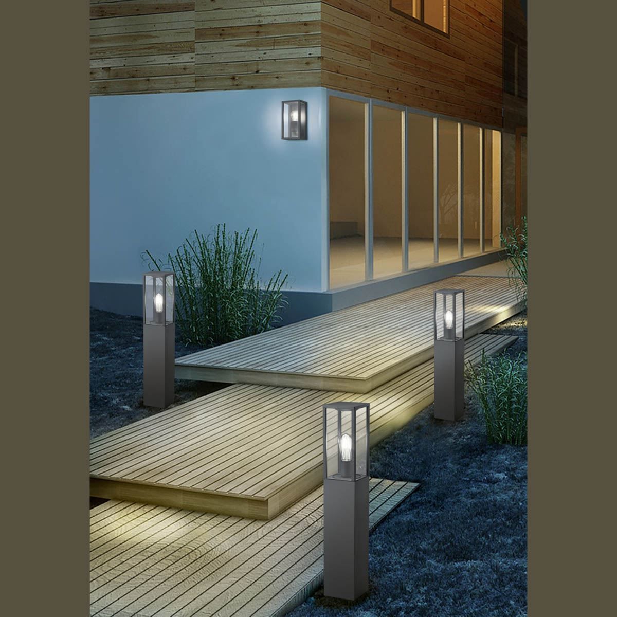 Lampen: Aussen Wandleuchte, IP44, 26 cm x 14 cm – Neu (gemäss Beschreibung) aus Kreuzlingen von Smart-Light 1