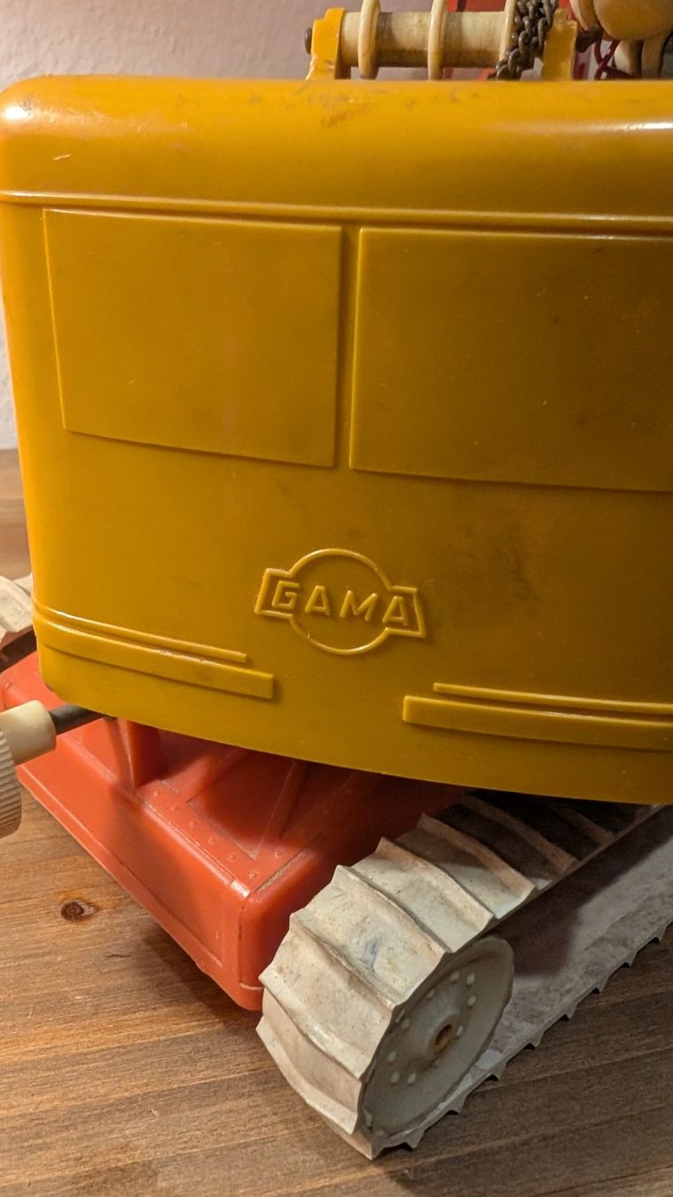 Gama Giocattoli: GAMA, Spielzeugkran ca. 35 cm – Usato da Mönchaltorf venduto da Blechfreund 3
