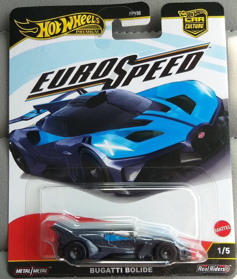 Bugatti Modellini d'auto: Hot Wheels Premium Eurospeed Bugatti Bolide – Nuovo e nell'imballaggio originale da Brugg AG venduto da Evilweevil