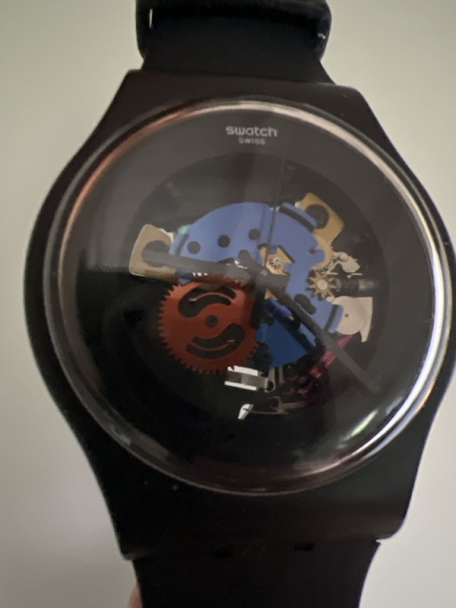 Swatch Uhren: Schwarze Swatch Automatik Uhr - Sammlerstück! Selten! – Gebraucht aus Schinznach-Bad von noconcept70 1