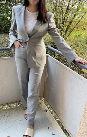 Giorgio Armani Anzug Business Damen Gr. S 36 Schurwolle