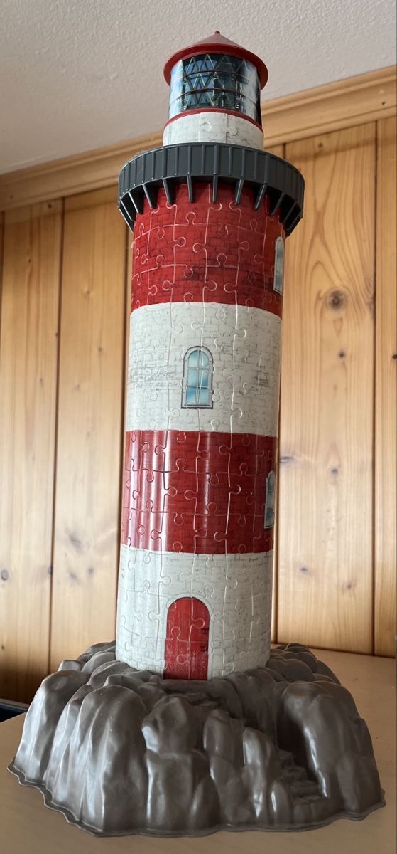 Ravensburger Puzzle: 3D Puzzle Leuchtturm, rot/weiss – Usato da Lungern venduto da Chispa1982
