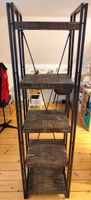Regal, Mango massiv & Stahl, Shabby Chic, Industrial